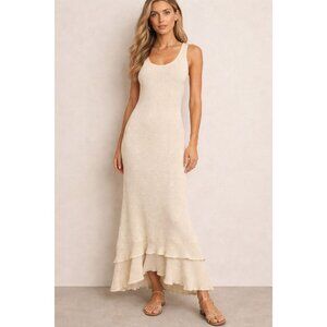 MONTE THE LABEL Napoli Dress Cream Size Small NWT